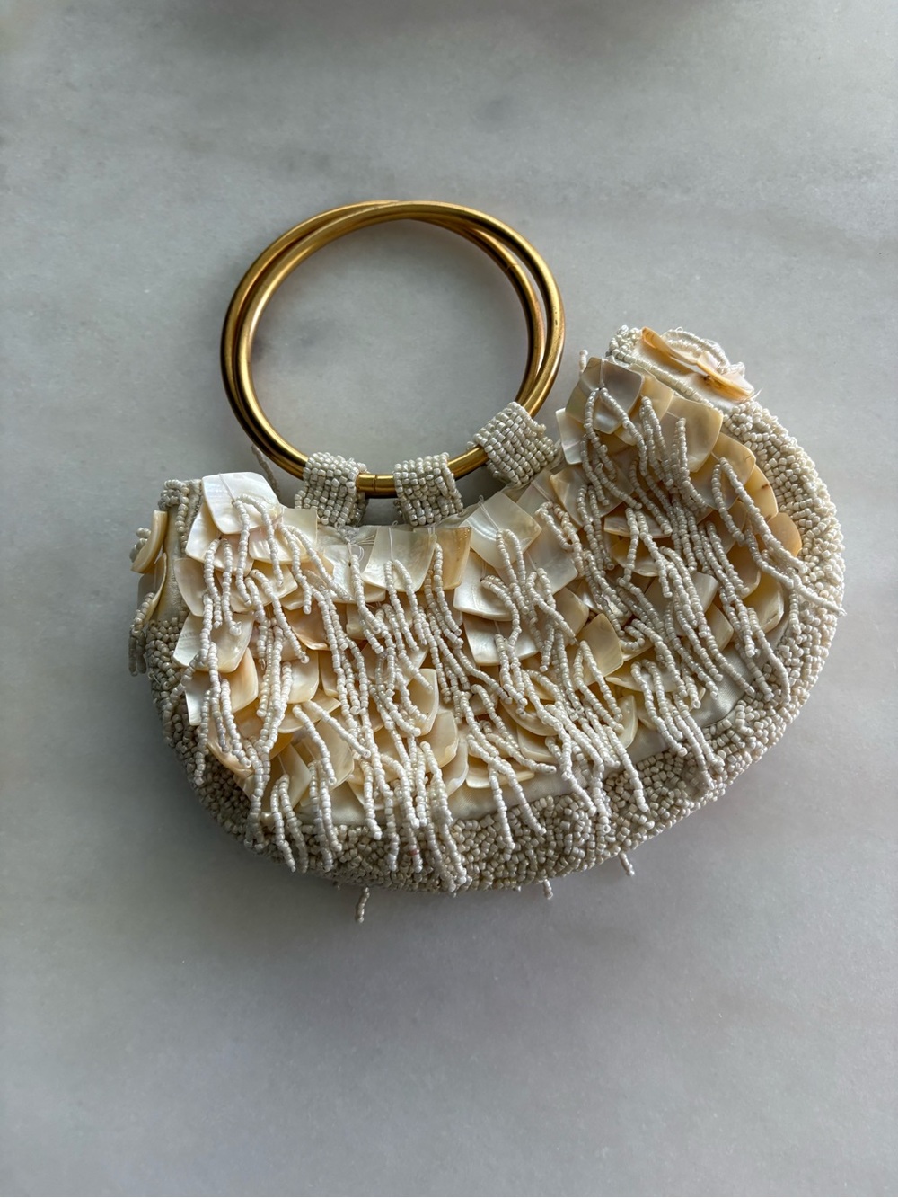 Zara Pearlescent Effect Handbag